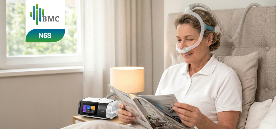BMC N6S Yeni Nesil Minimalist Burun CPAP Maskesi