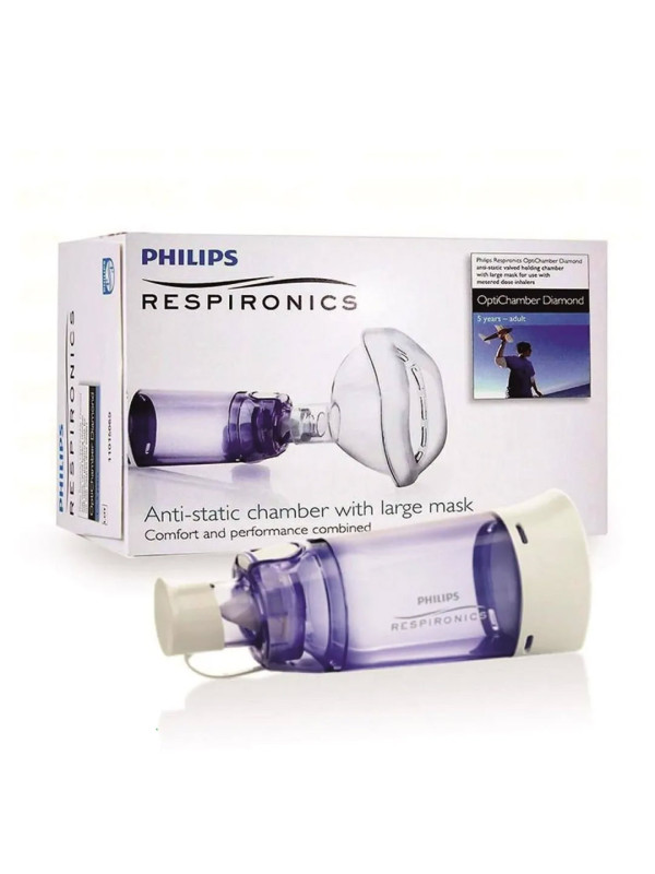 Philips Respironics OptiChamber DiaMond - LiteTouch Maskeli Philips Respironics OptiChamber DiaMond - LiteTouch Maskeli