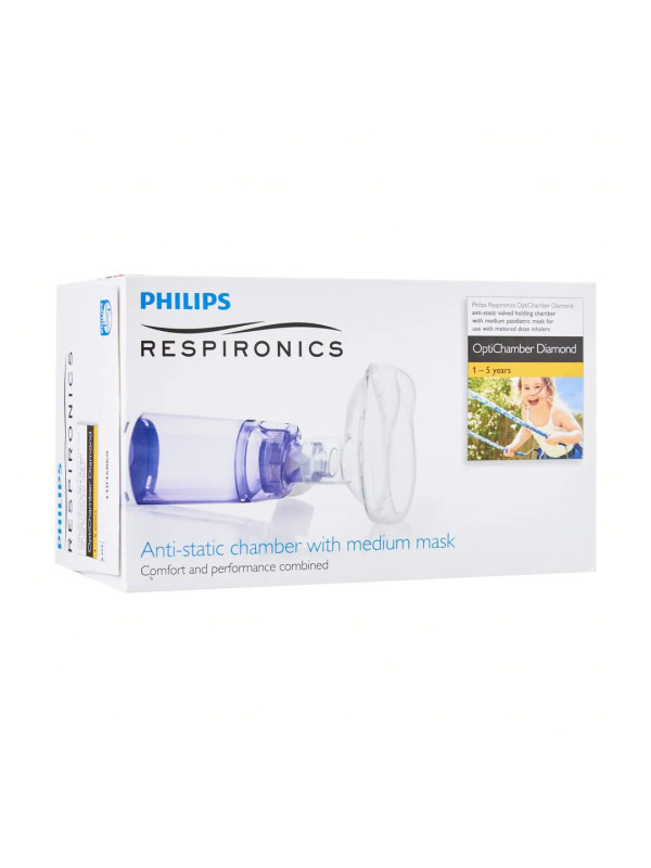 Philips Respironics OptiChamber DiaMond - LiteTouch Maskeli Philips Respironics OptiChamber DiaMond - LiteTouch Maskeli