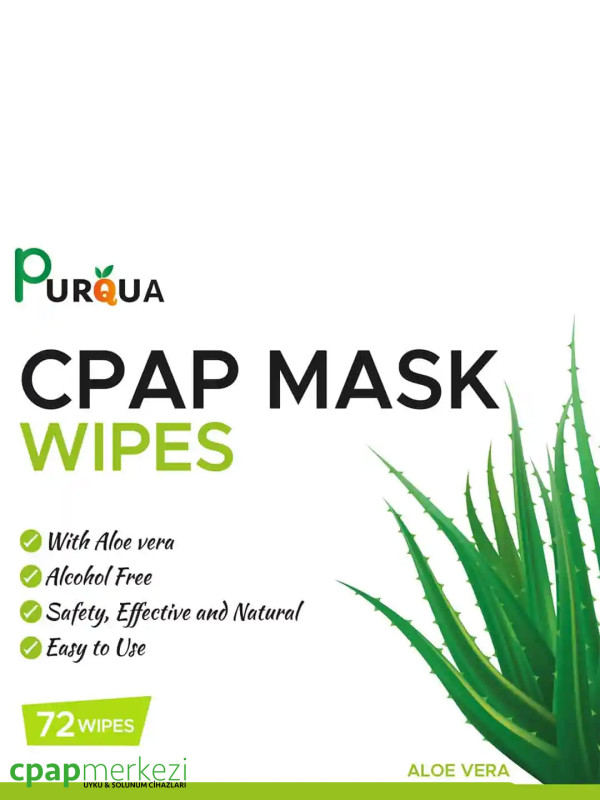 Purqua CPAP Maskesi Temizleme Mendili Purqua CPAP Maskesi Temizleme Mendili