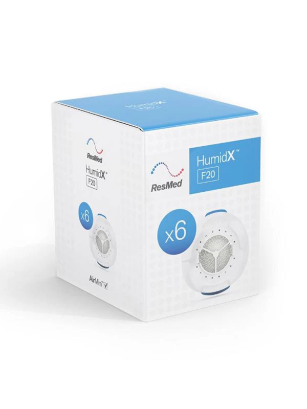 2ResMed HumidX F20 6'lı Paket Susuz Nemlendirme ResMed HumidX F20 6'lı Paket Susuz Nemlendirme