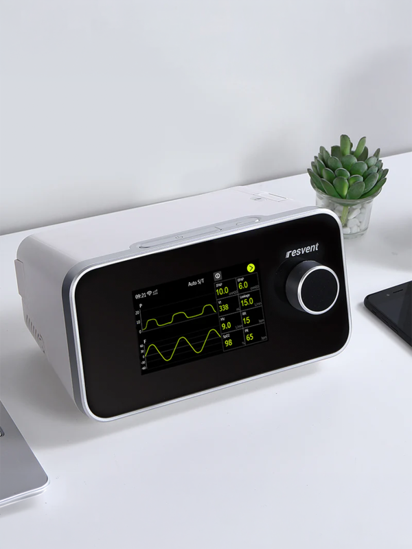 ResVent iBreeze 30ST BiPAP ST Machine with Humidifier & CPAP Mask & Bluetooth Pulse Oximeter Included