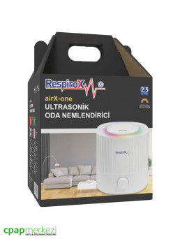 Respirox airX One Ultrasonik Oda Nemlendirici [7 Farklı Renkli LED - Oda Lambası]