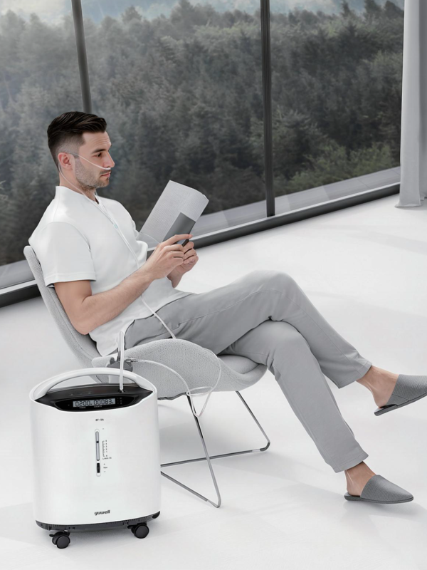 Yuwell 8F-5A 5 Litre Oksijen Konsantratörü [Nebülizatörlü & Kumandalı]