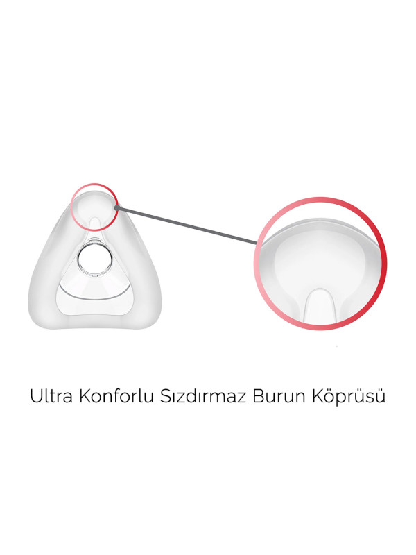 Yuwell YF-02 Ağız Burun CPAP Maskesi Yuwell YF-02 Ağız Burun CPAP Maskesi