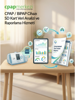 CPAP / BiPAP Cihazı SD Kart Veri Analizi ve Raporlama Hizmeti CPAP / BiPAP Cihazı SD Kart Veri Analizi ve Raporlama Hizmeti