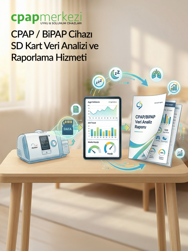 2CPAP / BiPAP Cihazı SD Kart Veri Analizi ve Raporlama Hizmeti CPAP / BiPAP Cihazı SD Kart Veri Analizi ve Raporlama Hizmeti